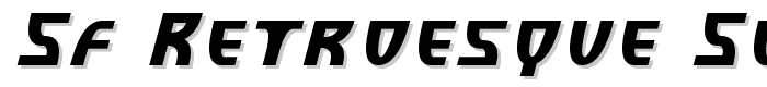 SF Retroesque SC Italic font